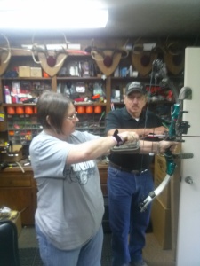 My first bow shot at Jigs shop (2)
